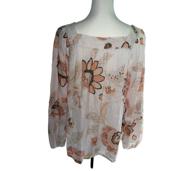 Lauren Conrad Large Long Sleeve Floral Top - Picture 1 of 3